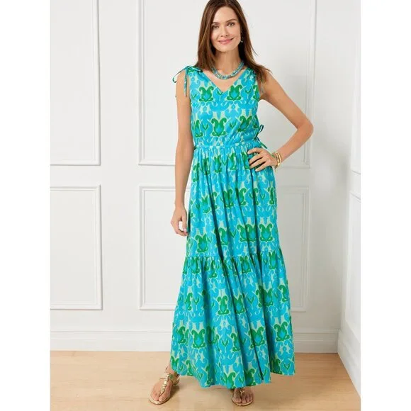 maxi dress with crochet top Tessie Knit & Crochet Maxi Dress - Ivory